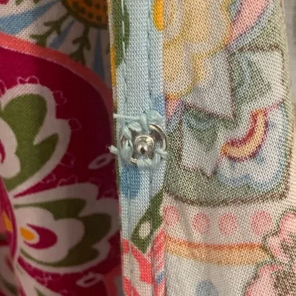 1. State Pink and Orange Ruffled Bell Sleeve Blouse - Picture 8 of 12